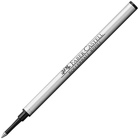 Faber Castell 570792 - Ersatzmine Tintenroller, Großraummine 0,5 mm, schwarz, 10 Stück