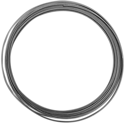 Vaessen Creative Flach Basteldraht und Schmuckdraht 5 m x 3,5 mm x 1 mm Anthracite (Grau) – Flexibler Draht zum Basteln für Blumenkranz, Scmuckherstellung und Modellbau