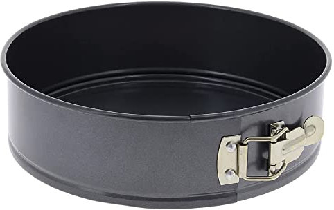 De Buyer - Moule à manqué démontable en acier antiadhésif - Diamètre 20 cm, hauteur 6,5 cm -, Noir