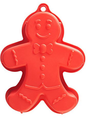 Mason Cash Large Silicone Cake Mould Gingerbread Man Cat Dog Silicone Cake Mould (Gingerbread Man)