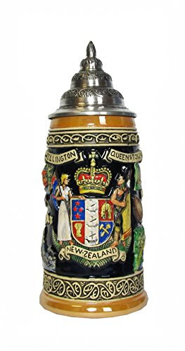 KING Bierkrug Neuseeland Seidel 0,5 Liter Bierseidel