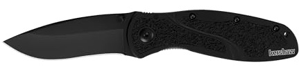Kershaw 0 1670BLK K.O. Blur, Black Aluminum w/Trac-Tec Insert, Plain, schwarz, 14 x 6,4 x 2,5 cm 118 g
