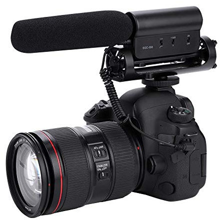 Takstar SGC-598 - Microfono intervista per fotocamera Nikon/Canon, videocamera DV
