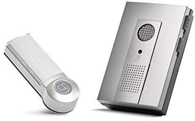 EMOS Funkklingel, Türklingel Set mit Klingelknopf und Klingel, 16 Melodien, 100m Reichweite, 80 dB, batteriebetrieben, optische Signalisierung