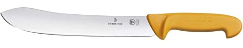 Victorinox Swibo Bankmesser, Schlachtmesser, Extra Scharfe Klinge, Signalfarbe, Sicherheitsgriff, Spülmaschinenfest