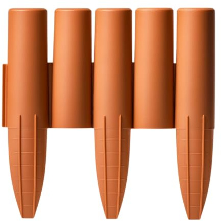 Palisade Beetumrandung Rasenkante Beeteinfassung 2,7m 4 Farben von rg-vertrieb (terrakotta)