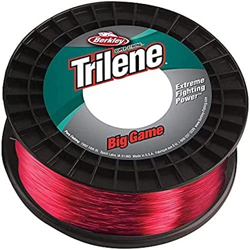 Berkley Trilene Big Game - Lenza da pesca monofile, 8,5 kg, 18 kg, 1000 m, colore: Rosso