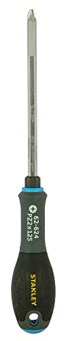 STANLEY Fmht0-62624 Tournevis Avec Écrou Pz2 125 Mm - Gamme FATMAX - Fabriqué En France - Utilisation Professionnelle - Grande Résistance - Sablage De L'Empreinte - Poignée Soft-Grip Antidérapante
