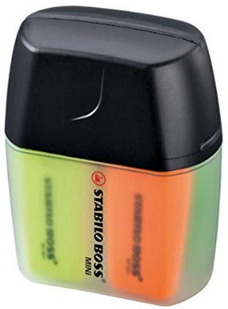 STABILO - Textmarker - BOSS MINI - 4er Box - gelb, blau, grün, orange