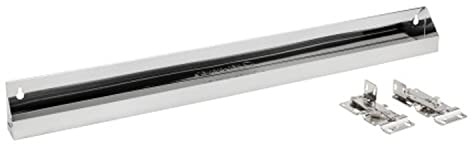 Rev-A-Shelf 31 Slim Tip-Out Sink Tray for Kitchen and Bathroom Base Cabinets, Large Pull Out Stainless Steel Storage Organizer, Silver, 6541-31-52