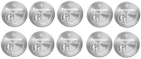 PANASONIC CR1620 Batterien, Lithium, 3 V, Münzzelle (10 Stück)