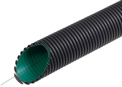 Fränkische Kabelschutzrohr Kabuflex R plus Typ 450 für Erdverlegung, schwarz, 50 Meter, 90,0x75,0mm