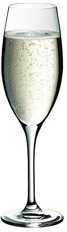 WMF Easy Plus Champagner-/ Sektglas, 250ml, Kristallglas, spülmaschinenfest, transparent, Geschenk