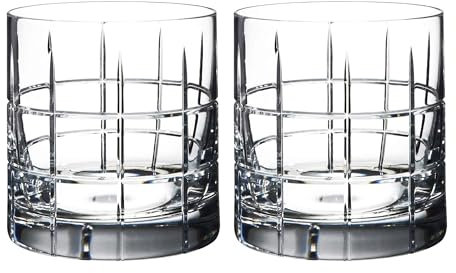 Orrefors Street Double Old Fashioned Glass (Set of 2) - 11.5 Fl. Oz., Royal Peak Design, Glassware for Whiskey, Bourbon, Gin, Serving Cocktails & Margaritas, Dishwasher Safe