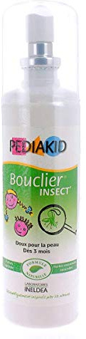 Pediakid - Bouclier insect spray - 100 ml spray - Protéger les enfants des piqûres d'insectes