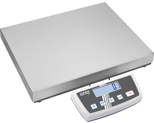 KERN wipe60dl Serie de-d Zahlungsbilanz Plattform, 522 mm Länge x 403 mm Breite x 90 mm Höhe, 30/60 kg Bereich-Wägezelle Skala, 10/20 g | Zweibereichswaage, Wägebereich bis 60 kg, Ablesbarkeit 10 / 20 g, Wägeplatte 522 x 403 mm