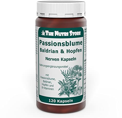 Passionsblume Baldrian Nerven Kapseln 120 Stk. für einen guten Schlaf
