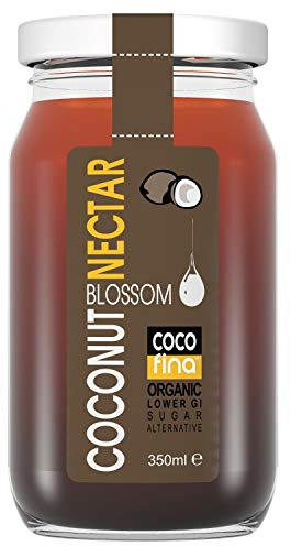 Cocofina Organic Coconut Blossom Nectar Low GI Coconut Syrup Vegan Honey alternative Glass Jar 350ml (PACK OF 1)