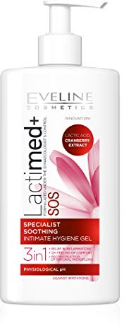 Eveline SOS Intimate Hygiene Gel for Very Sensitive Skin - Högt innehåll i Lactic Acid 250 ml by Eveline