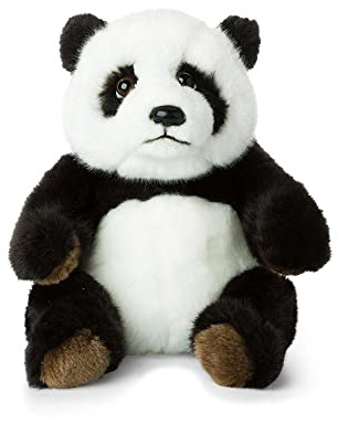 WWF 15183011 WWF00542 Plüsch Panda, realistisch gestaltetes Plüschtier, ca. 22 cm groß und wunderbar weich