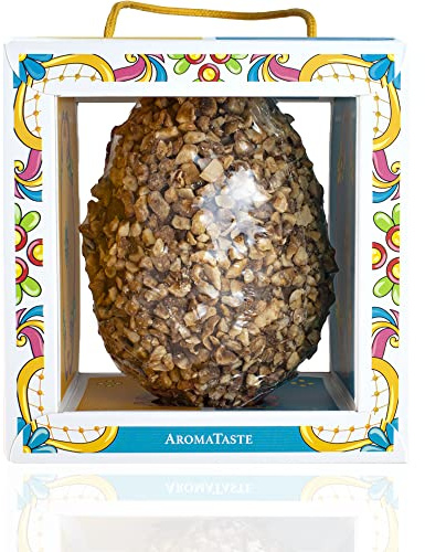 Oeuf de Pâques Artisanal au Chocolat au Lait et aux Noisettes | Boîte-Cadeau | 300 g