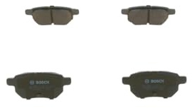 Bosch BP1127 - Plaquettes de Frein Arrière pour Voiture - Qualité Bosch - Réduction du Bruit et de la Poussière - Certifié ECE-R90 - Sans Cuivre - Jeu de 4 Plaquettes