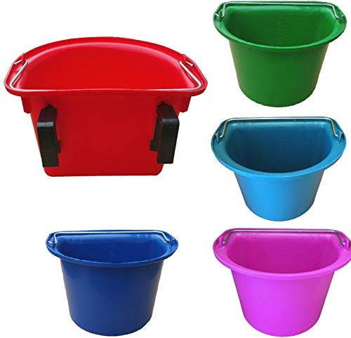 netproshop Eimer zum Hängen mit Haken Flexibel Abnehmbar 12 Liter, Farbe:Dunkelblau