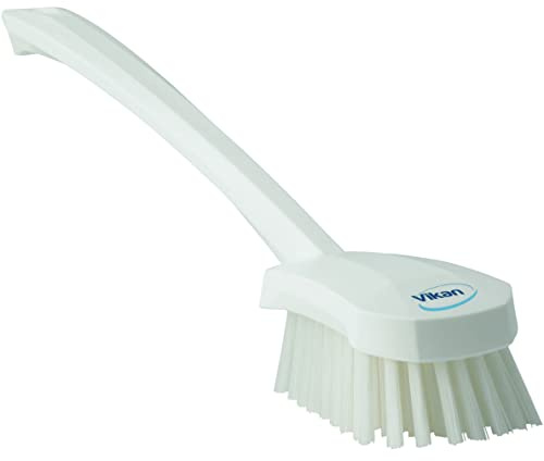 Vikan - Hygiene - Spülbürste - Mit langem Stiel - Harte Borsten - Weiß