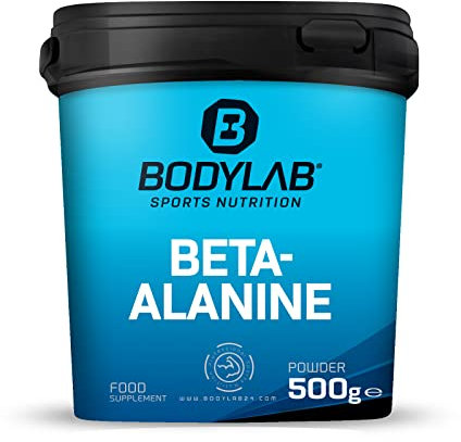Bodylab24 Beta-Alanina Powder 500g, 100% pura beta-alanina in polvere, senza ulteriori additivi, nutrizione sportiva di alta qualità per il miglioramento delle prestazioni