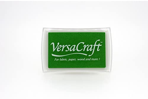 Tsukineko VK122 Spring Versa-Craft Stempelkissen, Synthetic Material, grün, 9.7 x 6.2 x 2 cm