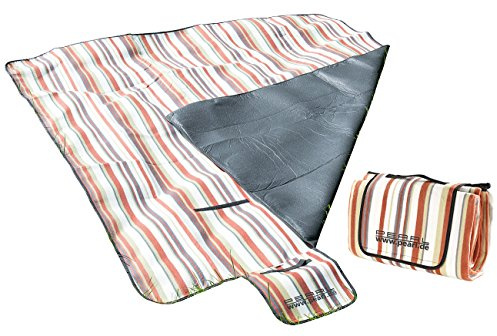 PEARL Picknickdecke: Fleece-Picknick-Decke 200 x 175 cm, Wasserabweisende Unterseite (Thermo Picknickdecke, Fleece, Zelt)