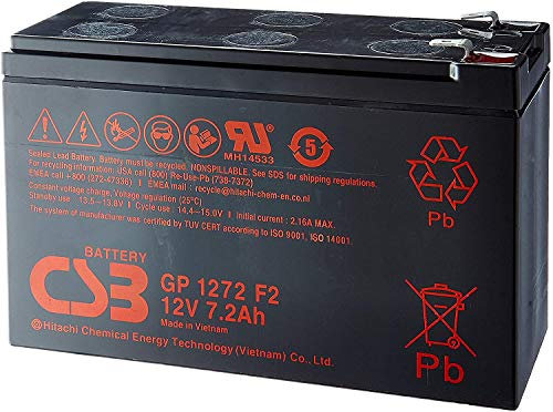 CSB Battery - piombo 12V.2AH batteria CSB F2 GP1272 - GP1272F2