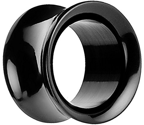 Piersando Flesh Tunnel Ohr Ear Plug Piercing Ohrpiercing Double Flared Hollow aus Kunststoff Größen