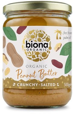Biona Organic Crunchy Peanut Butter, 500g