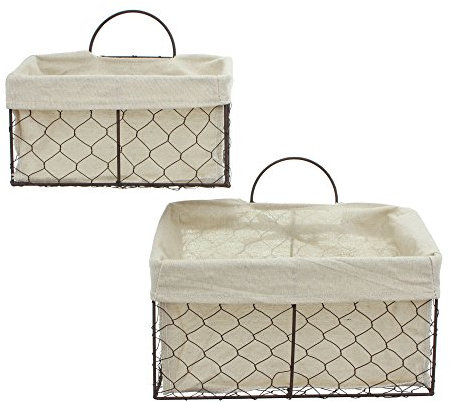 Wandkorb Metall, im 2er Set