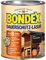 Bondex Dauerschutz Lasur Rio Palisander 0,75 L für 10 m² | Hoher Wetter- und UV-Schutz bis zu 8 Jahre | Tropfgehemmt | Natürliches Abwittern - kein Abplatzen | Dauerschutzlasur| Holzlasur