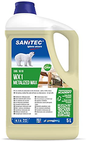 Cera Metalizzata - Autolucidante Antiscivolo per Pavimenti in Marmo, Porosi, Cotto, Cemento e Gomma - 5 kg