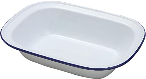 Falcon 44022 Plat à Tarte rectangulaire Blanc 22 cm