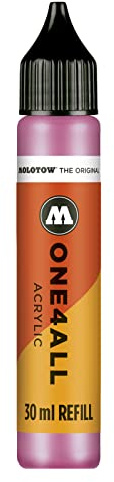 Molotow ONE4ALL Refill Acryl, Farbe 200 neon pink 30 ml, Nachfülltinte für Permanentmarker