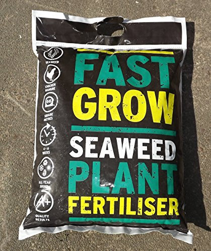 WOOTONG Best4Garden Organic Fast Grow Seaweed Plant Fertiliser/Chicken Manure mix (10kg) - Multi-purpose Fertiliser - Increases Crop Yield by Up to 30% - Easy to Use - Amazing Results
