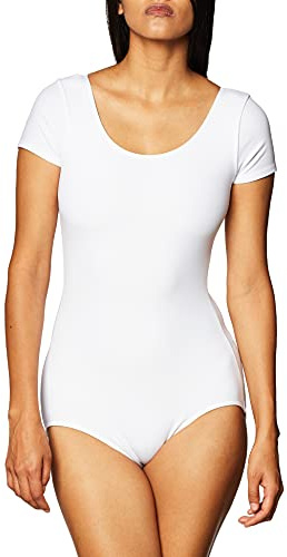 Capezio - damtrikå i basmodell med linneöverdel, Vitt, XL