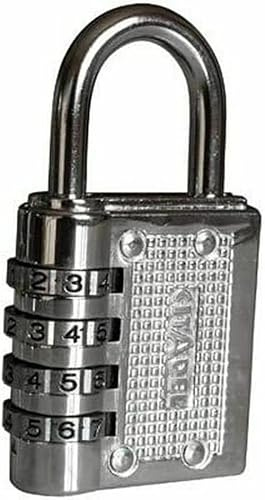 Abus CR40C Aluminium Zahlenschloss 4-stellig, 6,2 mm Bügelstark, 40 mm Breite, Farbe Chrom
