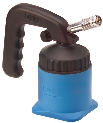 CFH Lötmeister LM 2000 Lötbrenner inkl. Kartusche - Gas Lötgerät zum Weichlöten und Hartlöten mit ergonomischem Handgriff, Stufenlos regulierbare Flamme