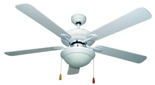 Bastilipo - MALAGA, vent. techo 132cm, color blanco, 60W, 4 palas