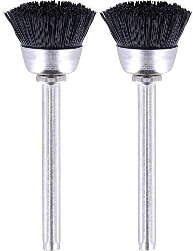 Dremel 404 Topfbürste - Zubehörsatz für Multifunktionswerkzeug mit 2 Topfbürsten Ø 13mm zum Reinigen und Polieren von Schmuck, Besteck und andere Materialien aus Messing, Metall, Edelstahl u.v.m