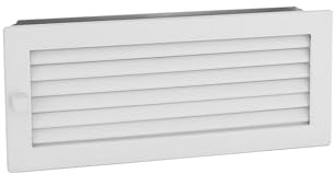 Warmluftgitter Weiß 35x15cm für Kachelöfen und Kamine