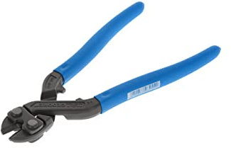 GEDORE Einhand-Bolzenschneider, für harte Drähte bis 5,5 mm, geringer Kraftaufwand, Antirutsch-Griff, klein, 8340 Z-200 TL