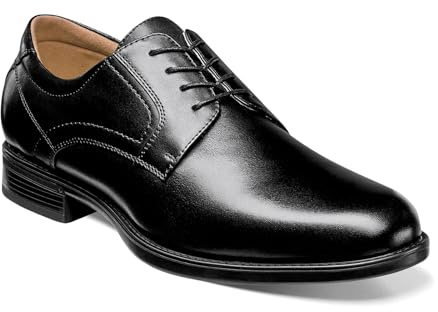 Florsheim Men's Medfield Plain Toe Oxford Dress Shoe, Black, 10
