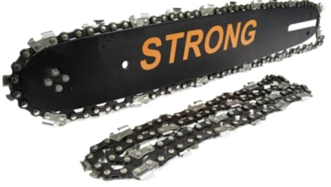 MZ Barre de guidage de 35 cm et 14 pour tronçonneuse Stihl + 2 chaînes 017 MS170 MS171, 018, MS180, MS181