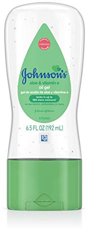 Johnson & Johnson 3296 babygelolja med aloe och vitamin e